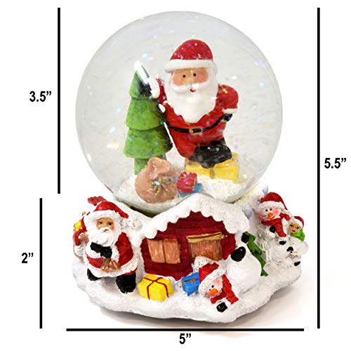 5.5" Musical Snow Globe for Christmas Decoration