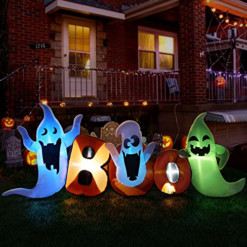 8 FT Halloween Decorations w/ Flashing LED Lights