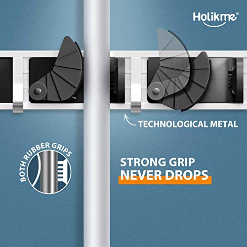 Holder Wall Organization and Storage Organizer(4 Positions with 4 Hooks, Black)