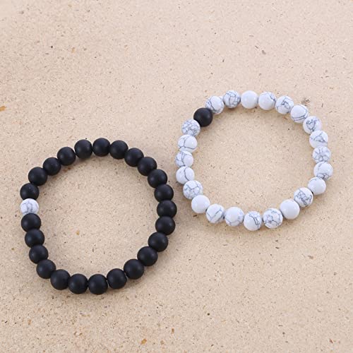 Beads Bangle Stretch Stone Beads Bracelets Friendship Couples Gifts