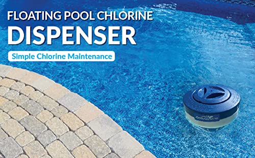 Pool Chlorine Floater Dispenser Holds Up to 5 Tablets