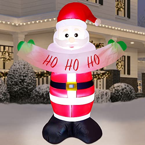 6ft Inflatables Santa/Snowman Christmas Decoration w/ LEDs