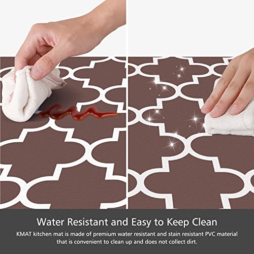 [2 PCS] Kitchen Cushioned Anti-Fatigue Floor Mat, Heavy Duty PVC Ergonomic