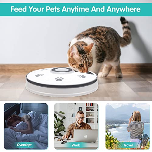 6 Meals Pet Wet Food Dispenser w/ Programmable Timer Portion Control