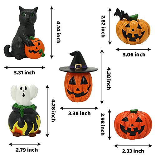 5 Pcs Halloween Figurine Decoration