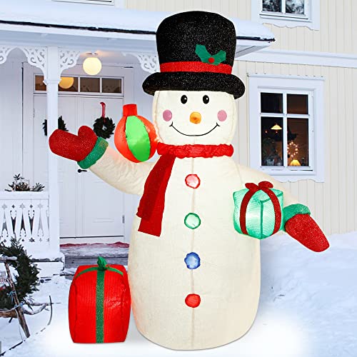 6ft Inflatables Santa/Snowman Christmas Decoration w/ LEDs