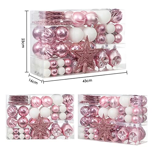 103-Pack Assorted  Christmas Ball Ornaments