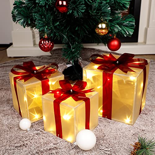 60 LED Lighted Gift Boxes Christmas Decoration