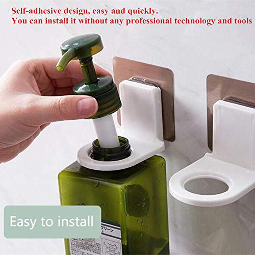 Shower Gel Bottle Rack Hook Bracket - Seamless Hook 3 Pack