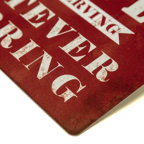 Metal Tin Sign Bar Man Cave Funny Wall Decoration, 8"x12"