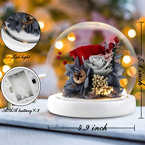 Light Up Fresh Preserved Flower Rose Gift