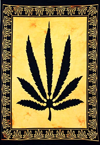 Leaf Psychedelic Tapestry Hempest Ganja Leaves 40x30 inches