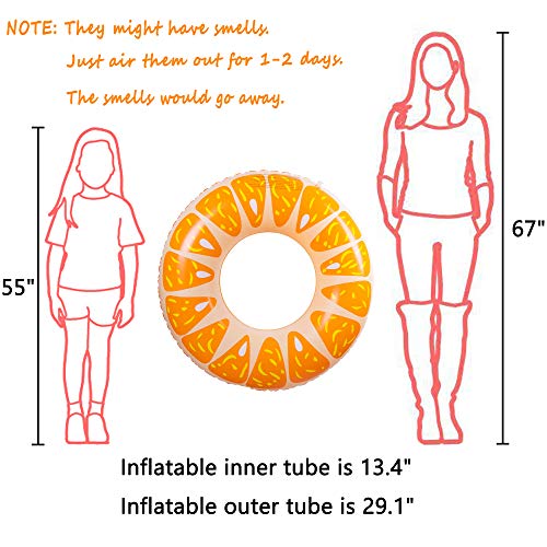 4PCS Fruit Pool Floats for Kids & Adults Beach Outdoor Party Supplies