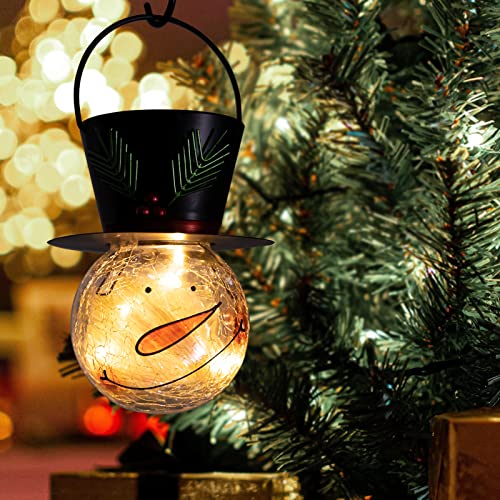 Christmas Snowman Solar Lanterns Decoration