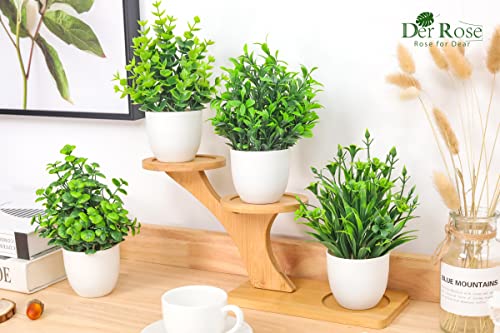 4 Packs Fake Plants Mini Artificial Greenery Potted Plants for home, office