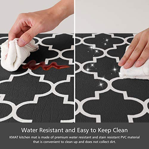 [2 PCS] Kitchen Cushioned Anti-Fatigue Floor Mat, Heavy Duty PVC Ergonomic