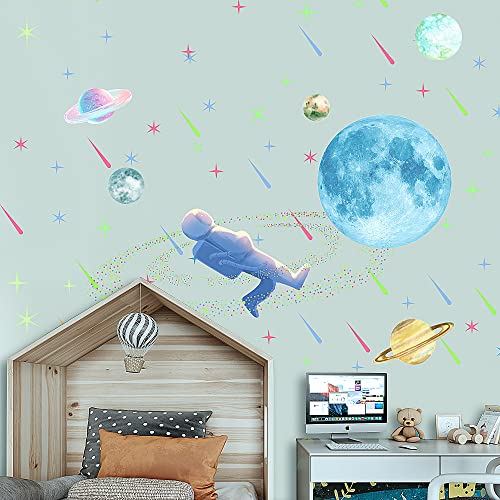 Glow in The Dark Stars for Ceiling, 1079 PCS, Stars. Moon & Planets