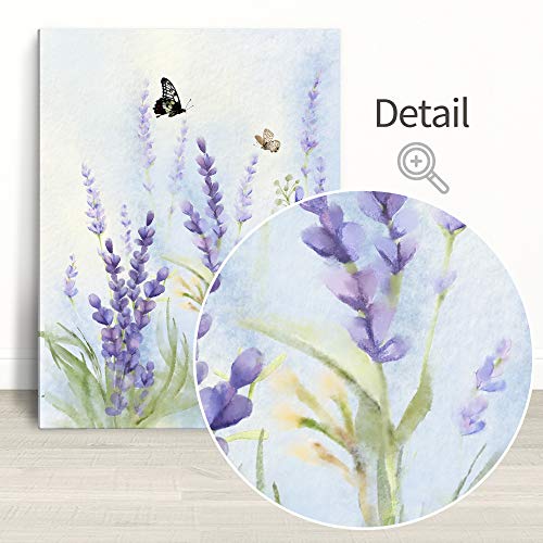 Purple Wall Art Canvas for Home Decoration 12×16 Inch, 3 Panels