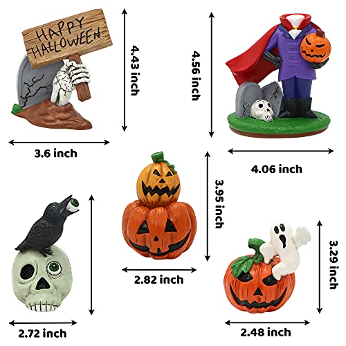 5 Pcs Halloween Figurine Decoration