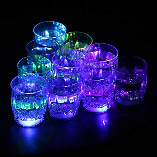 24PCS LED Flashing Shots Glow Cup for Bar Night Club Party Drink