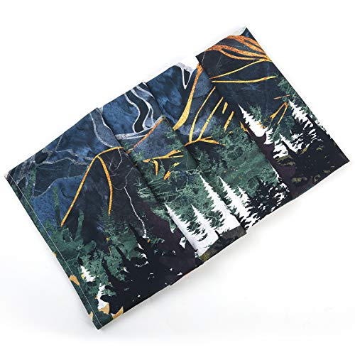 Mountain Forest Trees Art Sunset Tapestry for Home Decoration