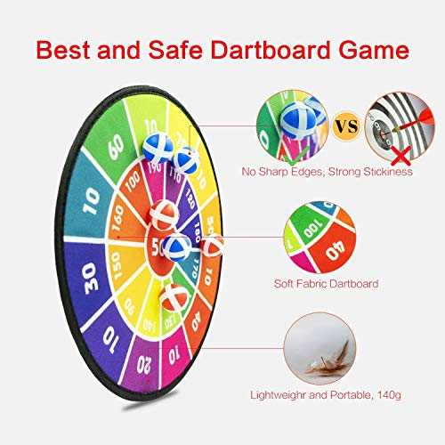 Dart Board for Kids w/ 12 Balls