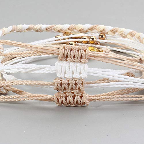 Sunflower String Bracelet Handmade Braided Rope Charms Boho Surfer Bracelet