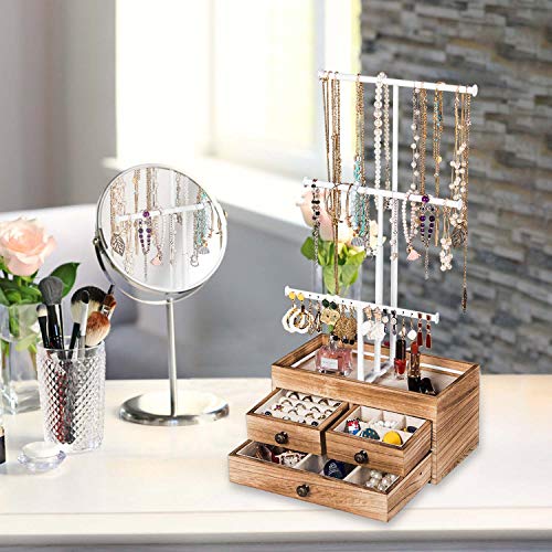 3 Tier Jewelry Metal Tree Stand Organizer