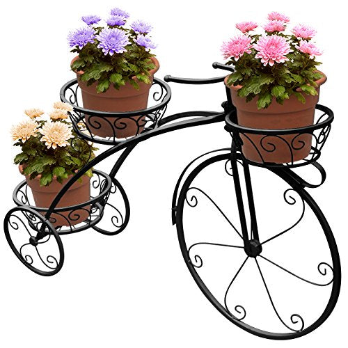 Tricycle Plant Stand - Flower Pot Cart Holder