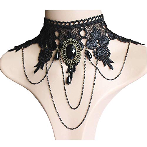 Halloween Elegant Sexy Lace Women Retro Gothic Punk Style Necklace