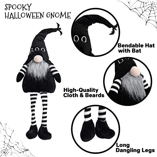 Lighted Halloween Witch's Broom, Spooky Halloween Party Decorations Home Ornament