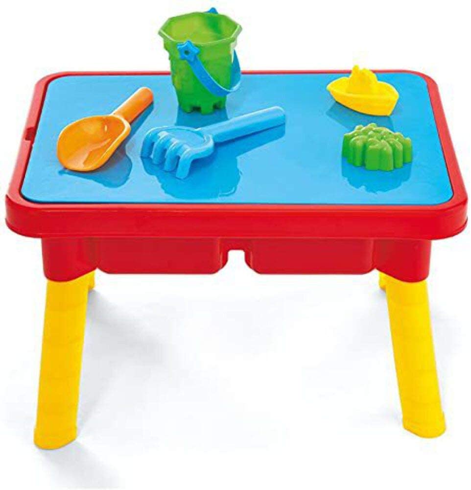 Toddler Sensory Kids Table with Lid-Mega Block Compatible Lid, Red, G02521 17 x 12.5 x 11 inches