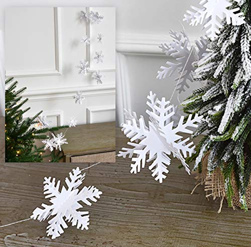 24 Pcs 3D Large Christmas Hanging Snowflake Decorations