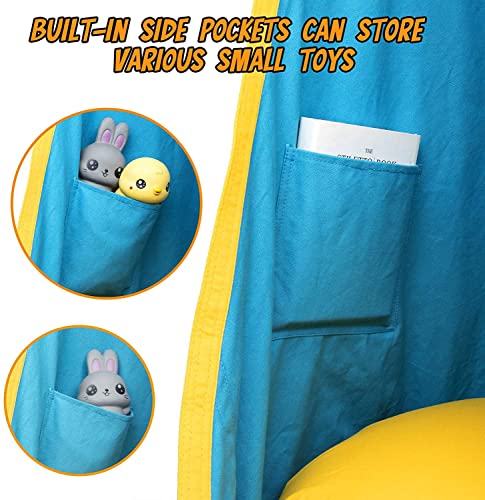 Hanging Hammock Chair with Inflatable Pillow- Max 176 LBs