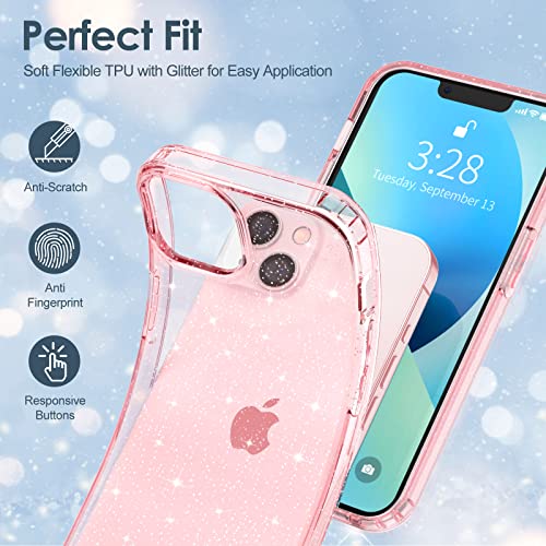 Slim Case for iPhone 13 Soft Liquid Silicone Gel Rubber Bumper, Anti-Scratch Microfiber Lining