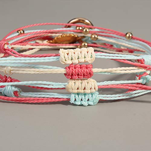 Sunflower String Bracelet Handmade Braided Rope Charms Boho Surfer Bracelet