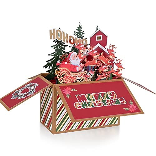 3D Pop Up Christmas Gift Cards