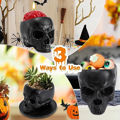 Halloween Candle, Skull Bleeding Candle Gothic Decorations for Home Table Farmhouse