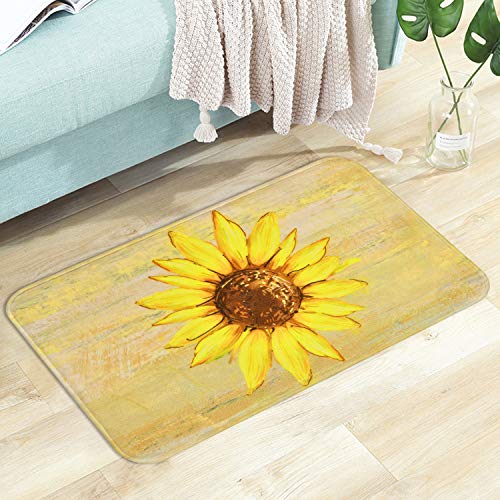 Sunflower Area Rug Door Mat 18 x 30 Inches