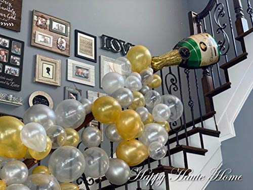 88 PCS Champagne Bottle Balloon Garland Arch Kit