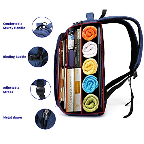 Anti Theft Laptop/Travel Backpacks Bookbag w/ USB Charging Port Fits 15.6 Inch Laptop