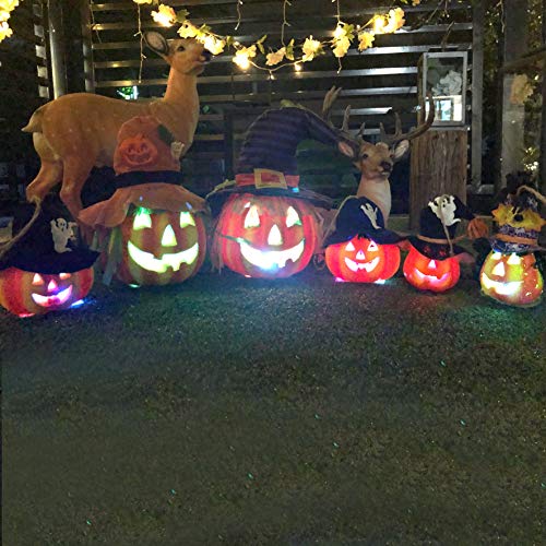 6 Pack Light up Jack-o'-Lantern Halloween Decoration