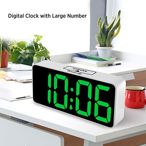 Large Digital Alarm Clock for Visually Impaired - 8.9 Inches Adjustable Alarm Volume