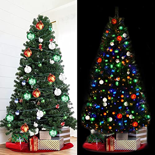 28ft 25 Bulbs Christmas Ball Ornaments w/ Lights