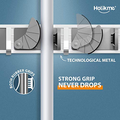 Holder Wall Organization and Storage Organizer(4 Positions with 4 Hooks, Black)