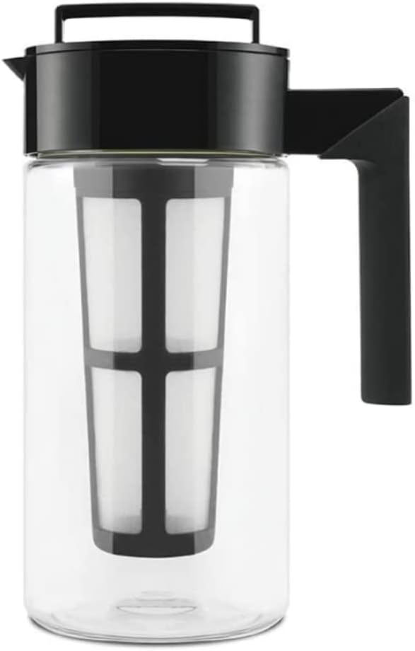 Patented Deluxe Cold Brew Iced Coffee Maker, 1 Quart, Black