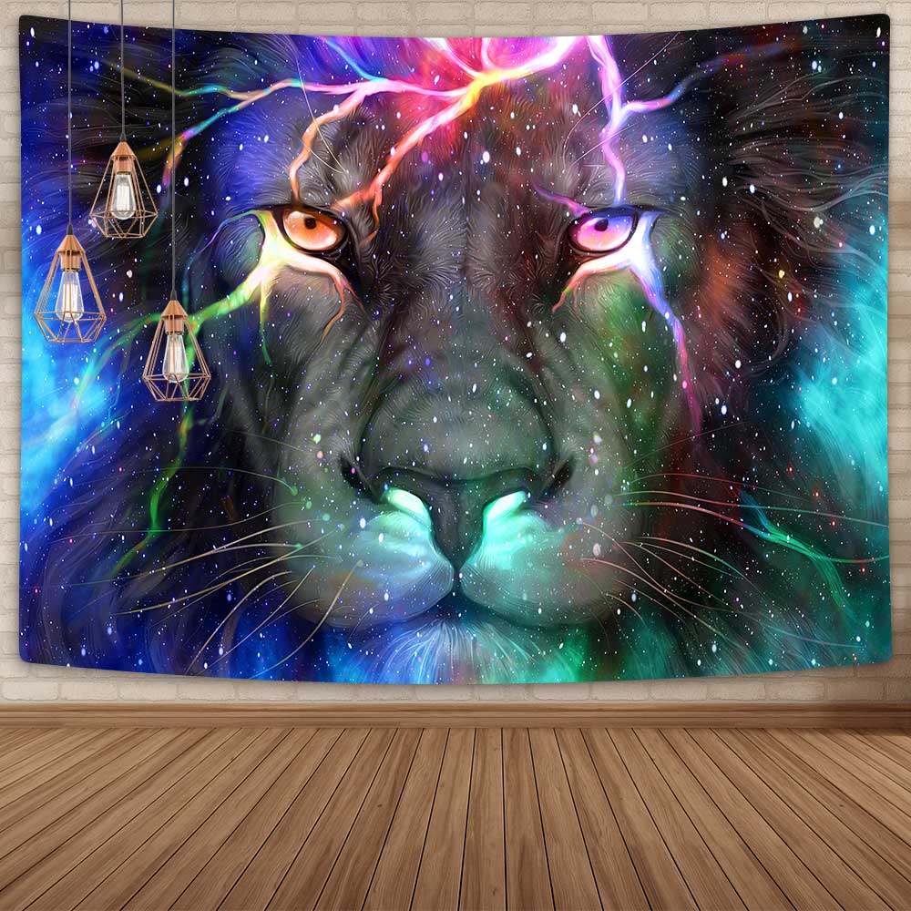 Cool Lion Tapestry for Wall Decoration