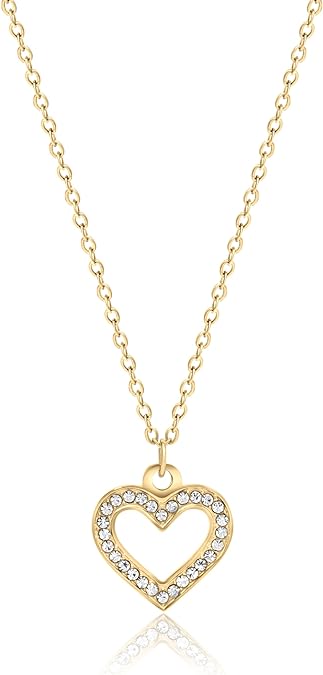 Heart Necklace 18K Gold Plated - Gifts For Her