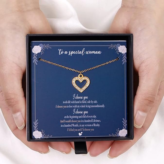 Heart Necklace 18K Gold Plated - Gifts For Her