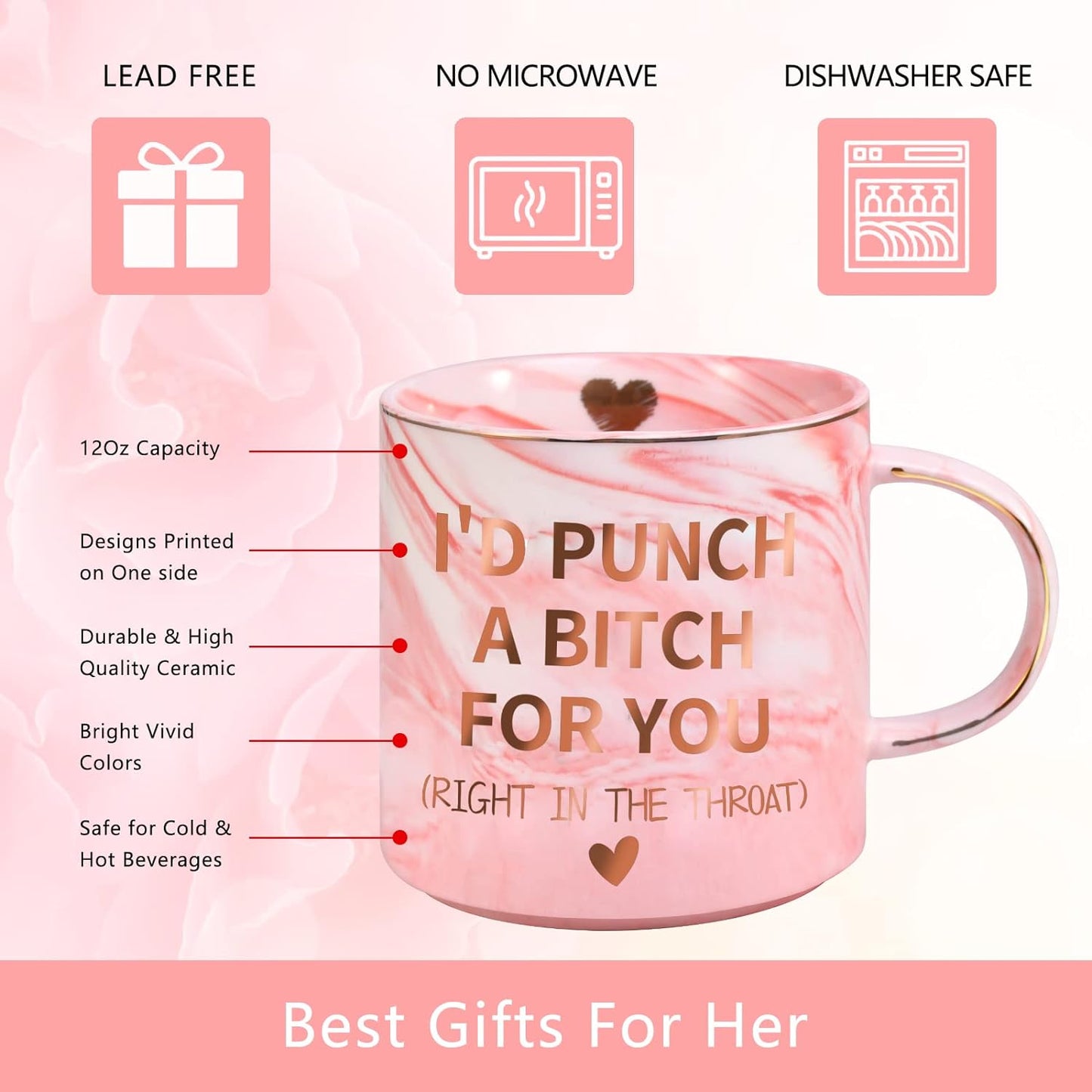 Valentines Day Gifts for Her,12 OZ Funny Coffee Mug,Gifts